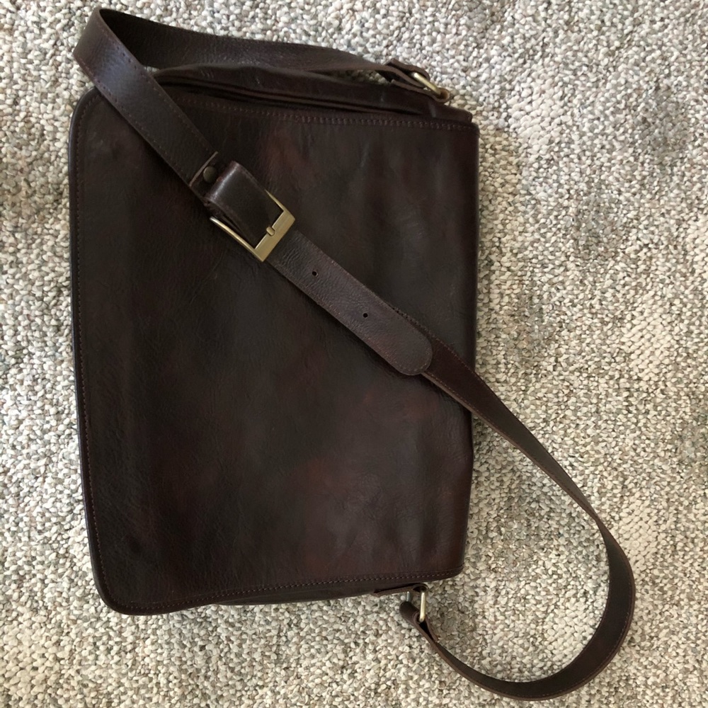 Italian leather satchel